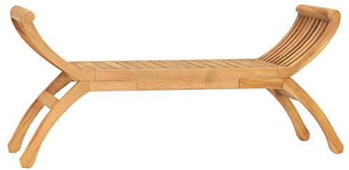 INLIFE Gartenbank 120 cm Massivholz Teak-6150