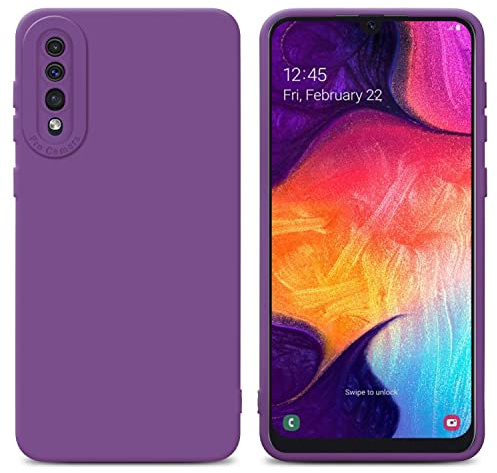 Cadorabo Hülle kompatibel mit Samsung Galaxy A50 4G A50s A30s Schutzhülle TPU Silikon Case Liquid Design mit Kameraschutz Slim Kratzfest Gummi Case Hülle für Galaxy A50 4G A50s A30s in Lila