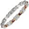 EnerMagiX Titan-Magnetarmbänder für Herren, Titan-Rubin-Armband mit Magneten, Geschenk für Damen und Herren