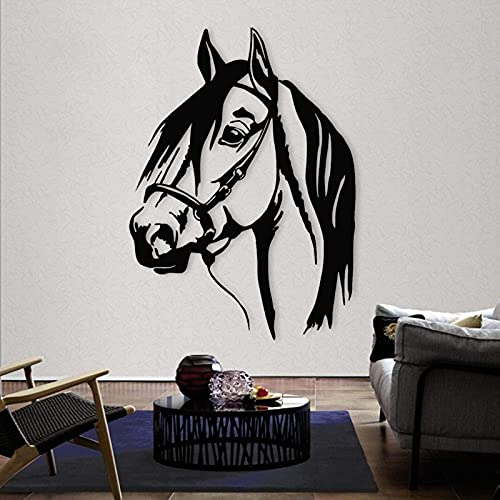 Exquisite Wandskulptur, Kunst-Dekor, Metall-Pferdekopf, Wand-Kunst-Dekor, 3D-Pferdekopf, Wand-Silhouette, Dekoration, Heimbüro, Dekoration, Schlafzimmer, Wohnzimmer, Dekoration, Skulptur, 3 Größen
