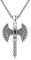 ABIGY Wikinger Axt Halskette 925 Sterling Silber keltischer Axt Anhänger für Männer Nordisches Amulett Axt Schmuck Weihnachten Halloween Ostern Valentinstag Geburtstag Schmuck Geschenke für Herren