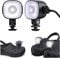Gorger 2 Faros Delanteros para Croc, Luces LED Recargables de Cocodrilo IPX6 Impermeables para Decoración de Zapatos de Cocodrilo, Luces de Zapatos Ajustable