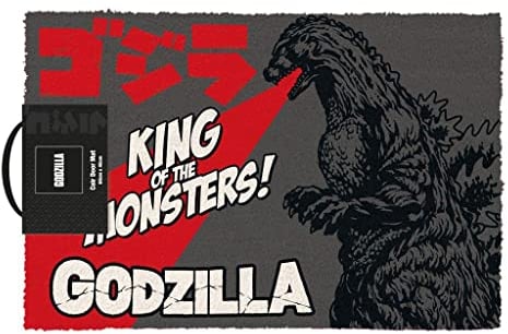 Pyramid International Godzilla Fußmatte aus Kokosfaser für drinnen und draußen, King of The Monsters Design, Außen- und Innen-Fußmatte, 40 cm x 60 cm, offizielles Lizenzprodukt