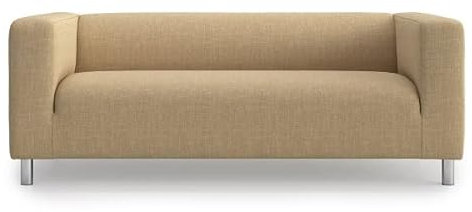 FMCTL Klippan Loveseat-Bezug, Ersatz für IKEA Klippan Couchbezug, nur Klippan Sofabezug (hellkhaki)