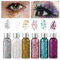 6 Bottle Body Glitter gel, geeignet für Gesicht, Nägel, Haar-Make-up, Geburtstagsfeier, Abschlussball, Weihnachts-Körperdekoration mehrfarbig