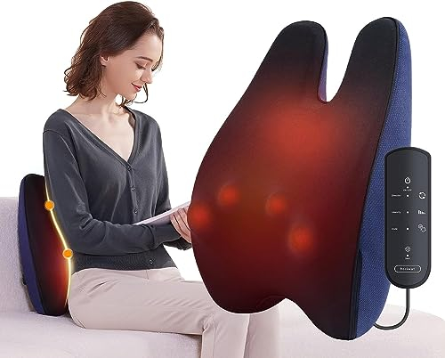 Nackenmassagegerät mit Wärme, Shiatsu Massagegerät Rückenmassagegerät mit 3D Massage, Elektrische Massagekissen für Nacken, Rücken, Schulter, Körper Entspannung, Geschenke für Männer Frauen