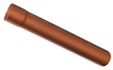 TUBO PLUVIALE PVC RAME MT. 3X80 PER GRONDA GRONDAIA PVC COLORE RAME DAKOTA