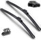 Auto Scheibenwischer für BMW MINI Clubman R55 2007 2008 2009 2010 2011 2012, Scheibenwischerblätter Leiser Wischblattsatz Auto Zubehör