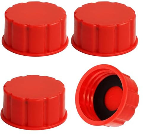 4 tappi di ricambio per bombole del gas per auto, coperchio del serbatoio del gas con filettatura grossa, sigillante per serbatoio del gas per prevenire perdite di carburante, coperchio del serbatoio