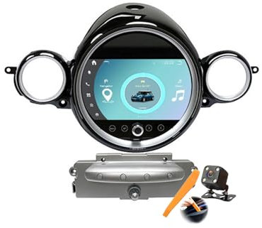 Nero,8gb+128GB,Android 13.0 Autoradio 2 Din Stereo con 4G WiFi DSP SWC Carplay per B-MW Mini R55 R56 2007-2010 GPS Navi 7/9 Pollici Tablet Lettore Multimediale FM BT Receiver