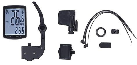 Fahrradtacho mit 2,8-Zoll-LCD-Display, LED-Hintergrundbeleuchtung, kabelloser Fahrradcomputer, inklusive Montagehalterungen