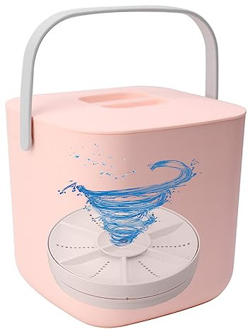 Mini Lavastoviglie, Lavastoviglie Portatili da Appoggio per Appartamento, Pulizia Profonda a 360°, Lavastoviglie Multifunzione per Lavastoviglie e Bucato, per Frutta