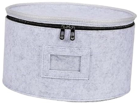 FytStycale Mallette de Rangement en Feutre épais, étui à Assiettes Matelassé, Boîte de Rangement de Voyage Empilable pour Verres à Boire, Vaisselle, Assiettes, 30.5 Cm X 18 Cm