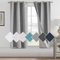 H.Versailtex 100% Blackout Curtains Faux Linen with White Liner Grommet Eyelet Curtains Thermal Curtains for Living Room, W46 x L54 Inch 2 Panels Set, Dove Grey