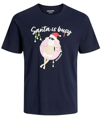 JACK & JONES Jjchristmas Tee Ss Crew Neck Xmas