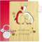 LOOBEAR Muttertag Karte aus Holz, Geldumschlag zum Muttertag, Geldgeschenk Karten Set mit Umschlag und Herz-Schlüsselanhänger Kreative GrußKarte, Geburtstagskarte für Mama (Pinguin)