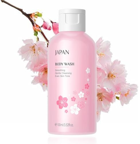 Japan Sakura Body Wash, Sakura Duschschaum, Sakura Schaum Duschgel, Kirschblüte Und Süßmandel, Spendet Der Haut Feuchtigkeit, Macht Sie Weich, Verleiht Der Haut Einen Kirschblütenduft (1)