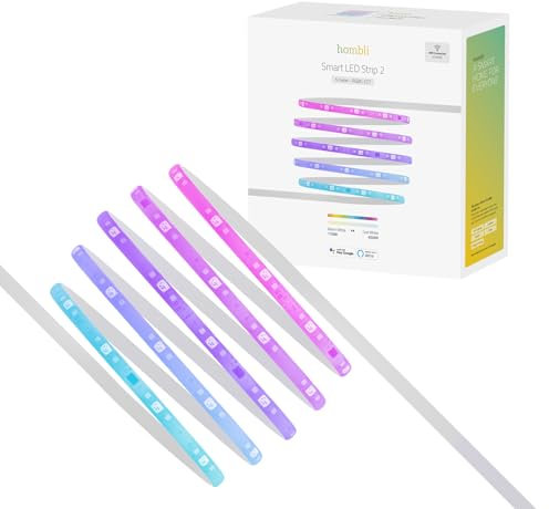 Hombli Smart LED Strip 2, RGBIC CCT Lichtband mit App-Steuerung via WLAN, Innenbeleuchtung - dimmbar - einstellbare Farbtemperatur - 24V - 5 m