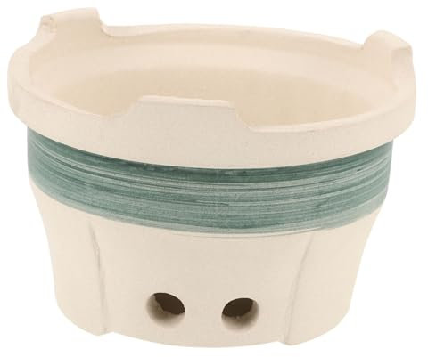 Yardwe Steingutofen Grillstation Keramikgrill Grillhärter Kohlenofen Haushaltsgrill Campingkocher Herd Grill-Keramikofen Grill Holzkohleofen Feuerstelle rauchfrei Holzkohleofen im Freien