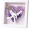 Dacomfy Boîte à Fleurs Personnalisée pour Maman avec 2 à 8 Prénoms, Boîte à Fleurs Séchées en Forme de Cœur, Cadeau de Fête des Mères