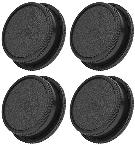 Plyisty 4 -Pack -FD -Halter -Objektivkappe und Vorderkörperbedeckungsabdeckung, Kompatibel mit Dem FD -Mount -Objektiv und Kamera -Körper
