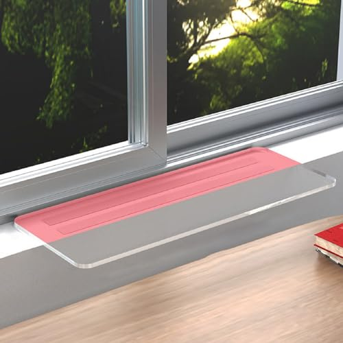 Onxyrbyte Fensterbank Verlängerung Fensterbank,Transparente Acryl-Fensterbankverlängerung,Fensterbank Verlängerungsplatte,Zusätzlicher Stauraum,Wasserdicht,für Küche,Bad,Balkon