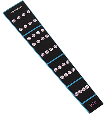 YDuupxe 4/4 Violin Fingerboard Label, PVC Fretboard Decals, Removable Fiddle Finger Guide Sticker with Waterproof Adhesive for Anfänger Praxis