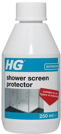 HG Shower Screen Protector, Shower Screen Cleaner & Tile Protector for Walls & Bathroom Furniture, Limescale Remover & Glass Cleaner Shield, Bath Screen Protector - 250ml