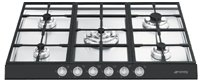 Smeg PTS726NE5 piano cottura Incasso Gas Nero