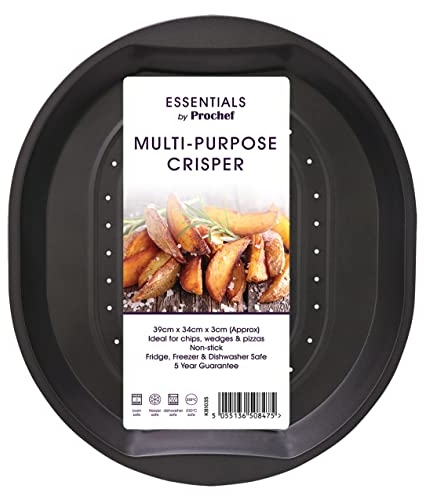 Prochef Essentials Multi-Purpose Crisper Oven Tray, Non Stick, Easy Clean, 39cm x 34cm x 3cm