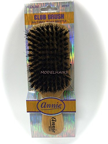 Annie Club Brush Natural Boar Bristle Medium #2161 by Annie