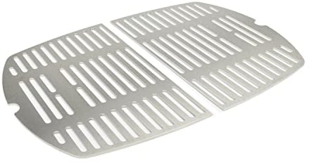 Edelstahl INOX Grillroste für die Weber Q200/2000 Baureihe | spülmaschinenfest - Set aus 2 Hälften