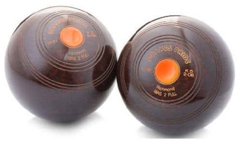 Drakes Pride BROWN RICHMOND CROWN GREEN BOWLS** (2-00)