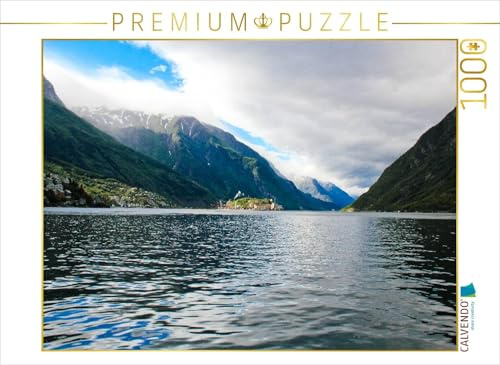 CALVENDO Puzzle Am Fjord in Norwegen | 1000 Teile Lege-Größe 64 x 48 cm Foto-Puzzle für glückliche Stunden