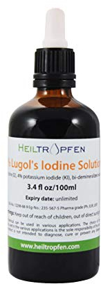 Soluzione di iodio Lugol 2% 100 ml | Formulazione liquida al 6%| Realizzato con il 2 por cento di iodio e il 4% ioduro di potassio | Heiltropfen®
