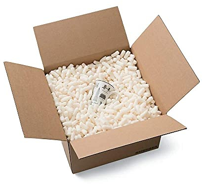 Magicwater Supply - 0,5 Cu Ft - Bio Tube recycelte antistatische Verpackung Erdnüsse - Kompostierbares und biologisch abbaubares Kissen für den Versand - Staubfrei & abriebfest - Hohlraumfüller