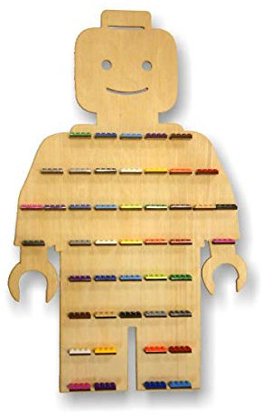 Regalbrett, collector's shelf for children's room, shelf for lego, cobi blocks, hanging toys shelf, wooden shelf, natural wood