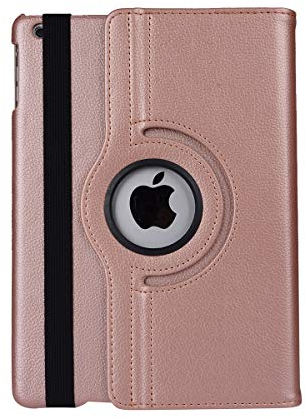 flyorigin Housse Etui Smart Cover pour Tablette iPad Mini 3/2 /1,en PU Cuir,Fait automatiquement Passer en Mode Veille et Sortir du Mode Veille Votre,Rotatif 360 Degre+Stylet Gratuit