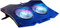 KLIM Halo + Laptop Cooling Stand with RGB backlighting + 11 - 17 + Gaming Laptop Cooling Pad For Desk + USB Powered Fan + Very Stable And Silent + Compatible Mac And PS4 - New Version