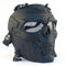 JEIMAI Taktische Airsoft Full Face Schädel Maske, justierbare Paintball Maske Full Face Schutzmasken mit PC Linse Brille für Cs BBS Spiel Halloween Cosplay