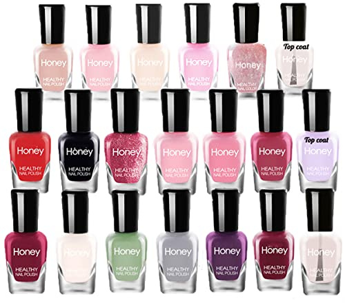 Tophany Nagellack, ungiftig, einfach zu entfernen und schnell trocknend, umweltfreundlich und biologisch auf Wasserbasis, für Frauen und Jugendliche (20 Flaschen)