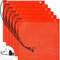 Tatuo 6 Stück 45,7 x 45,7 cm Sicherheitswimpel Orange Mesh Warnflagge Bungee Sicherheitsfahne mit Ösen und Bungee Cord Wetterfeste Flagge