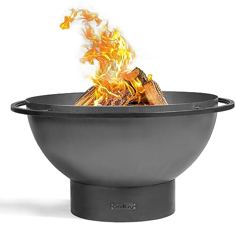 Cook King Kessel Topf aus Edelstahl 14 Liter mit Deckel Gulaschkessel für BBQ Dreibein Schwenkgrill