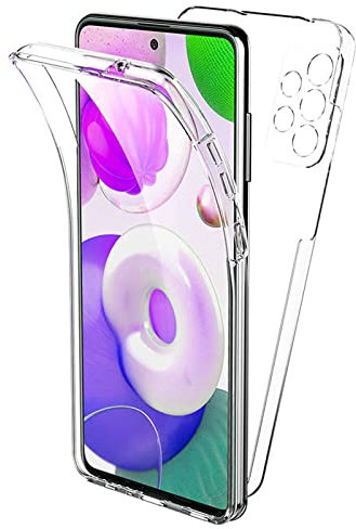 TBOC Coque Compatible avec Samsung Galaxy A52 - Galaxy A52 5G [6.5] Housse [Transparent] Complète [Silicone TPU] Full Body [360 Degrés] Intégral Protection Portable Etui Anti Choc