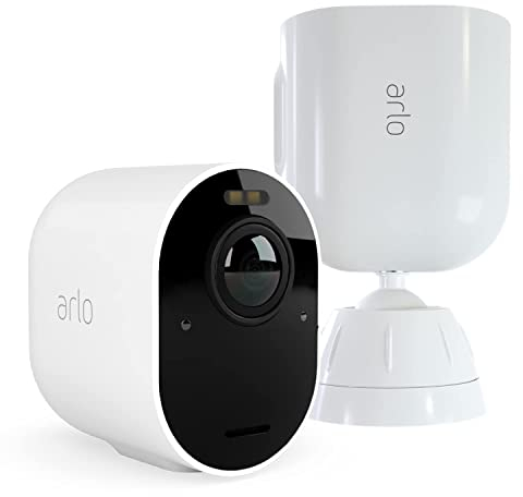 Arlo Ultra2 Zusatz Überwachungskamera aussen und GRATIS Security Mount Bundle - weiß, Testzeitraum für Arlo Secure Plan