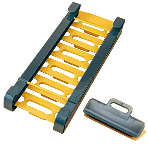 Scaffale telescopico per cassetti frigo Come Organizer per riporre Oggetti, ripiano portaoggetti Retrattile per organizzare Frigorifero, Tenere in Ordine