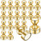 LOVIMAG 20 PCS Refrigerator Magnets, Gold Metal Push Pin Magnets, Ideal for Whiteboard, Office, Classroom, Map Magnets