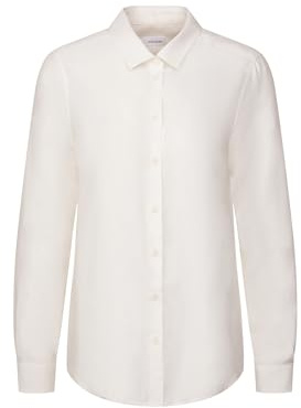 Seidensticker Damen Bluse - City Bluse - Hemdblusenkragen - Regular Fit - Langarm - Uni - 100% Viskose