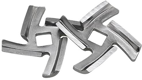 5# Fleischwolf-Klinge FMHXG 2 Stück 420 Edelstahl Lebensmittel Fleischwolf Klinge Messer Cutter für Größe 5 Fleischwolf Ständer Mixer Zubehör Ersatz