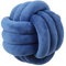 knotenkissen, Kissen Knoten, Knot Kopfkissen, Kissen Rund, Decorative Cushion, Zierkissen Knoten für Sofa, Bett, Wohnzimmer, dunkelblau, 20cm
